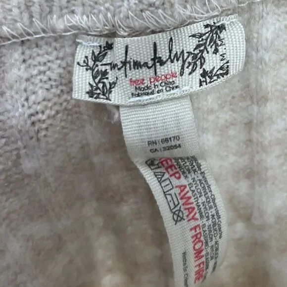 Intimately Free People Around the Clock Jogger in Oatmeal Size Medium Ribbed Kni - Picture 11 of 12